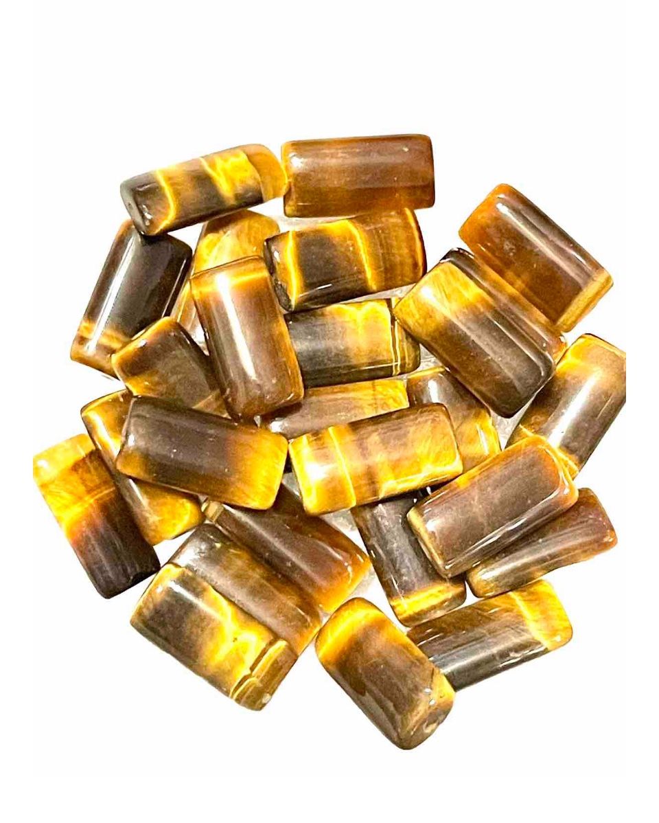 15.5” Of 16mm Tiger Eye Beads
