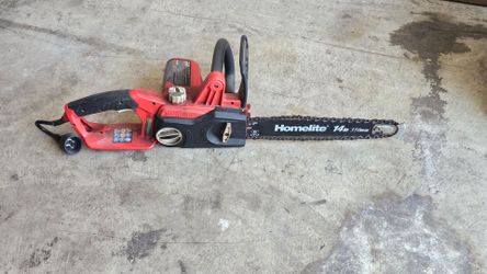 Homelite corded chainsaw