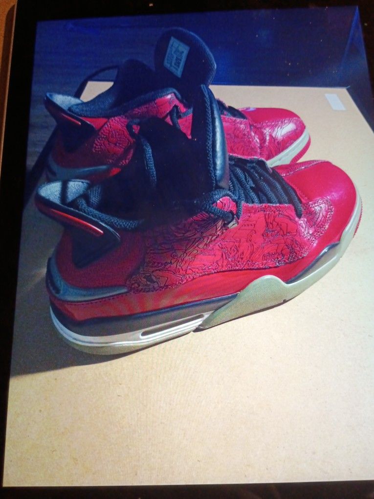 NIKE AIR JORDAN DUB ZERO GYM RED TORO BRAVO SNEAKERS SIZE 10