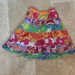 Girls Floral Skirt Size 5rs