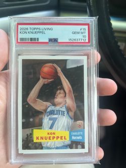 2026 Topps Living Kon Knueppel PSA 10 GEM MT Rookie Card