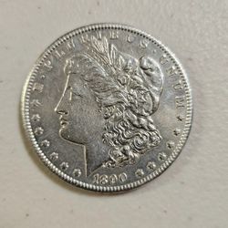 1890 CC Morgan Silver Dollar Cleaned