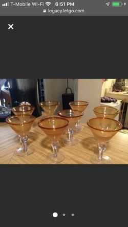 8 piece vintage drinkware