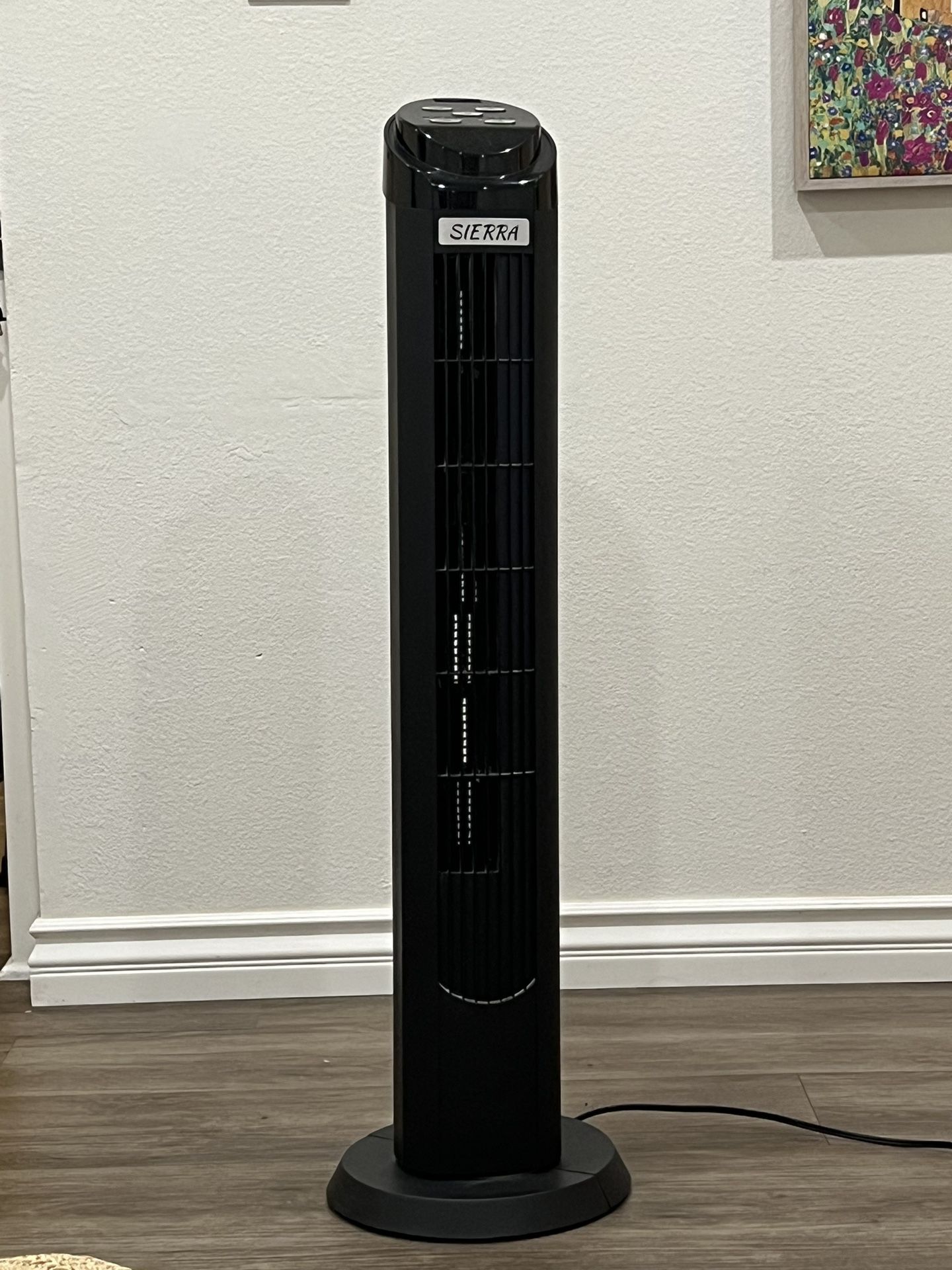 Standing Tower Oscillating Fan - Sierra (black)