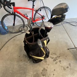 Golf Cart Bag & Clubs