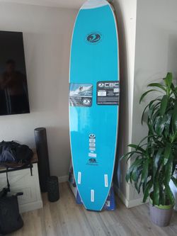 NEW 8ft Foam Surfboard 8'0ft Soft Top Surf board Longboard for Beginners Like Wavestorm Odysea