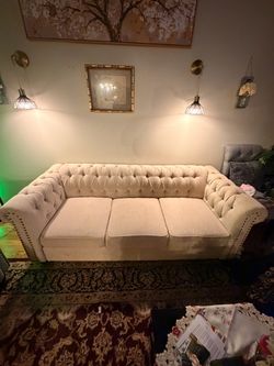 My aunt wants new furniture, she’s getting rid of it cheap. Only a year and a half old. Everything still in good condition