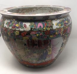 ORIENTAL Furniture Porcelain FISH BOWL