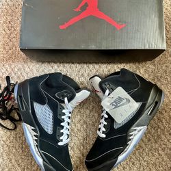Nike Jordan 5 Og Reimagined  “ Black Metallic ” Size 9.5 ❤️‍🔥 (Worn 1x/ VNDS) 