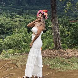 Floral/flower Tiara/ Crown /lei