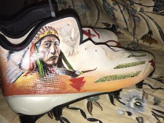 Custom Hand painted Adidas Cleats Mens Size 12