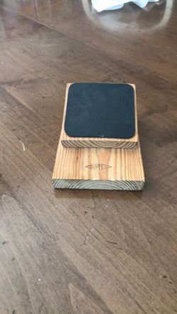 Practice drum pad and drumsticks