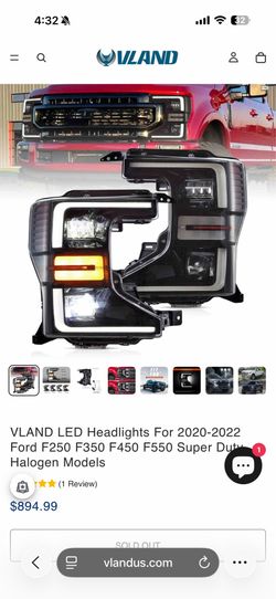 LED ford 250 headlights