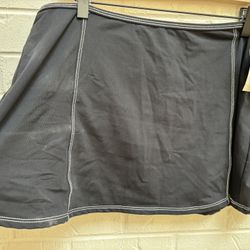 Ann Cole NWT Black With White Trim A-line Swim Suit Coverup Large