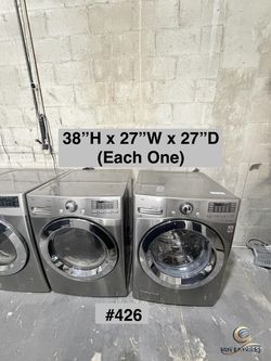 LG Front-Load Washer and Dryer Set (#426)