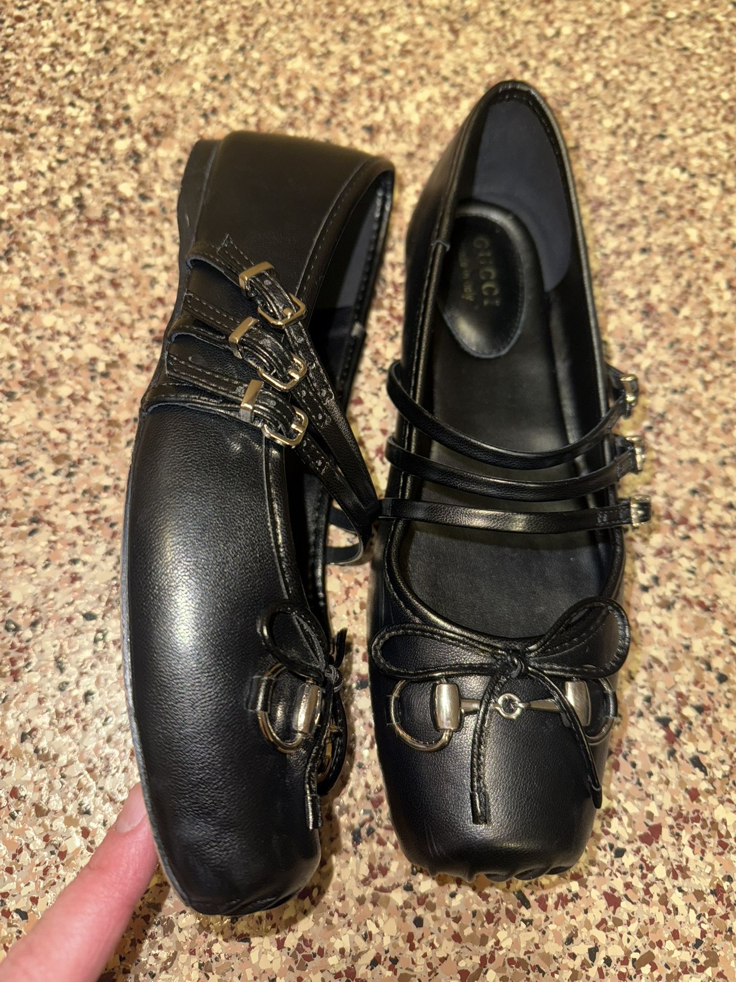 Women Horsebit Design Flats Sz 6/6.5