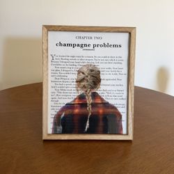 Taylor Swift Framed Art - Champagne Problems Lyrics