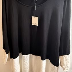 Calvin Klein Women’s 1X 3/4th Sleeves New