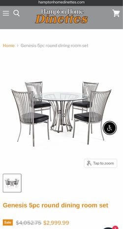 Genesis 5pc Round Dining Room Set
