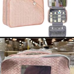 Travel Make Up Bag Peach Color 