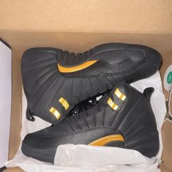 Air Jordan 12 Retro Black Taxi Men Size 11 New 