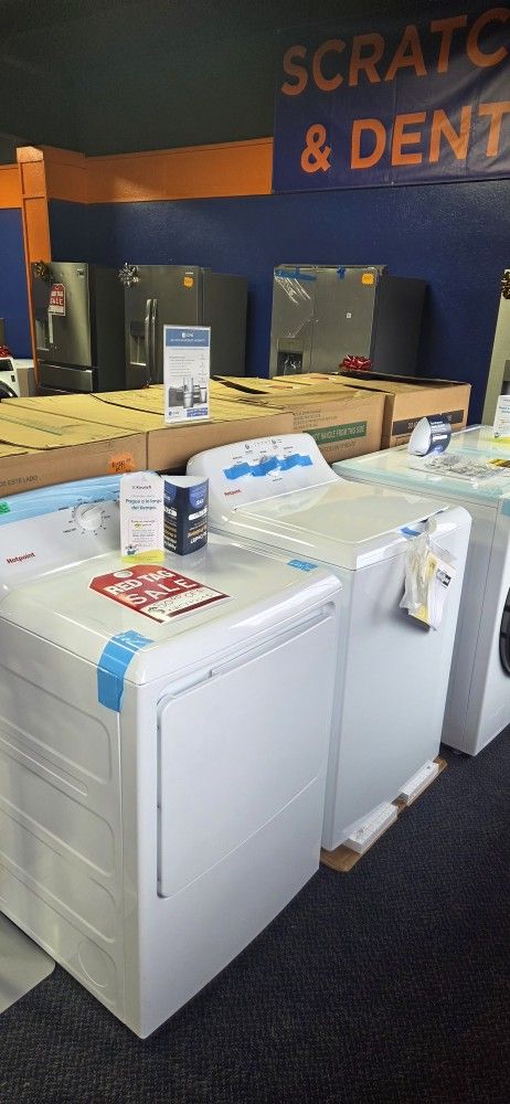 End Of The Years Deals On W/D Top Load Sets. 0 To 55 Down No Credit Financing