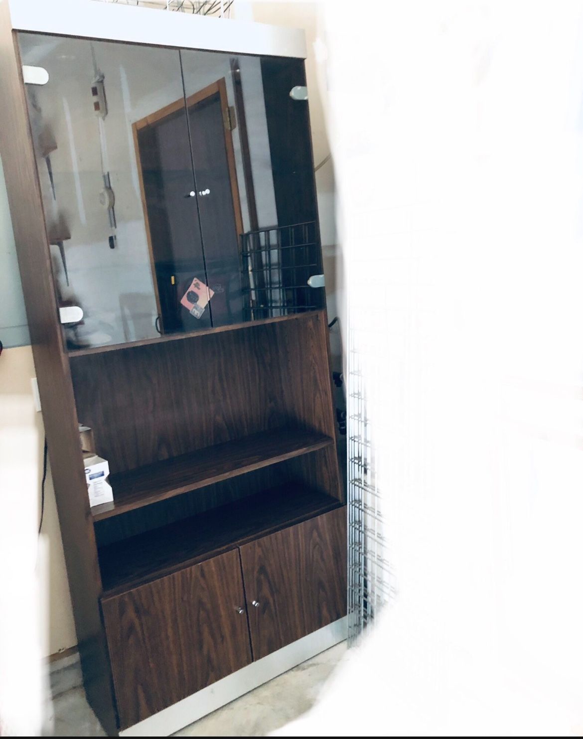 Wood And Glass Cabinet 