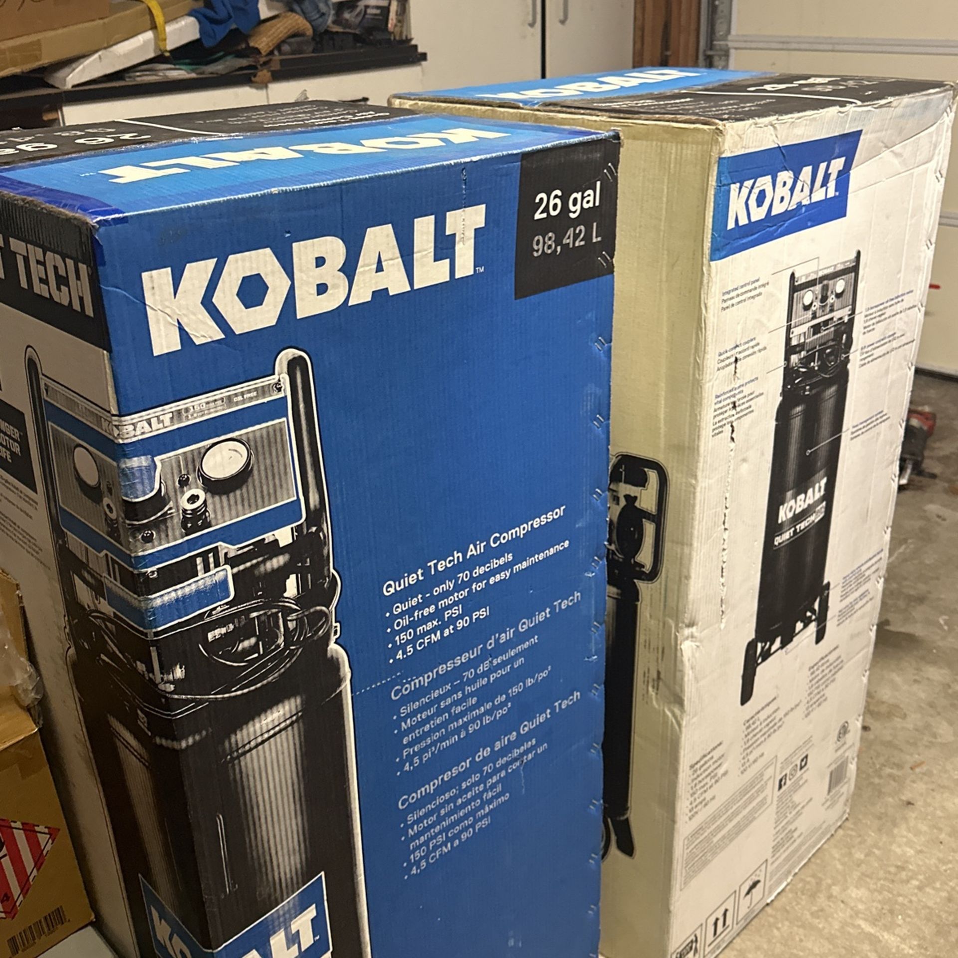 New Kobalt 26-Gallons  Compressor 