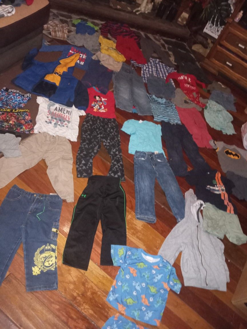 Size 3t Boys Clothes Lot 50 Items
