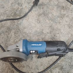 Hercules 4 1/2" angle grinder with accessories