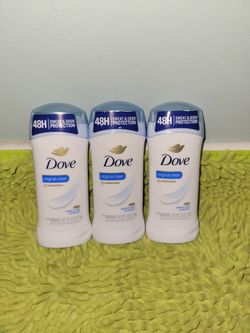 3 Dove Deodorants 2.6oz original clean