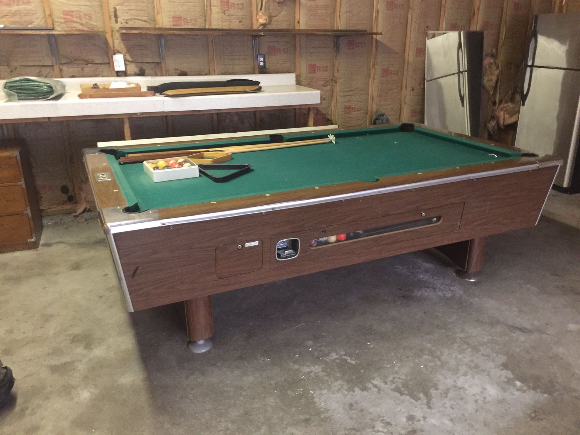 U. S. Billiards INC, Amityville New York coin operated full slate pull