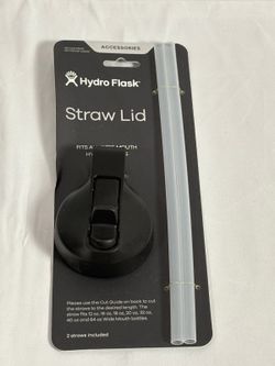 Hydro Flask Straw Lid Wide Mouth Black NWT