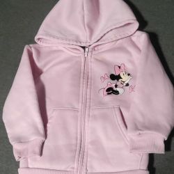 Little Girls Pink Minnie Mouse Sweater