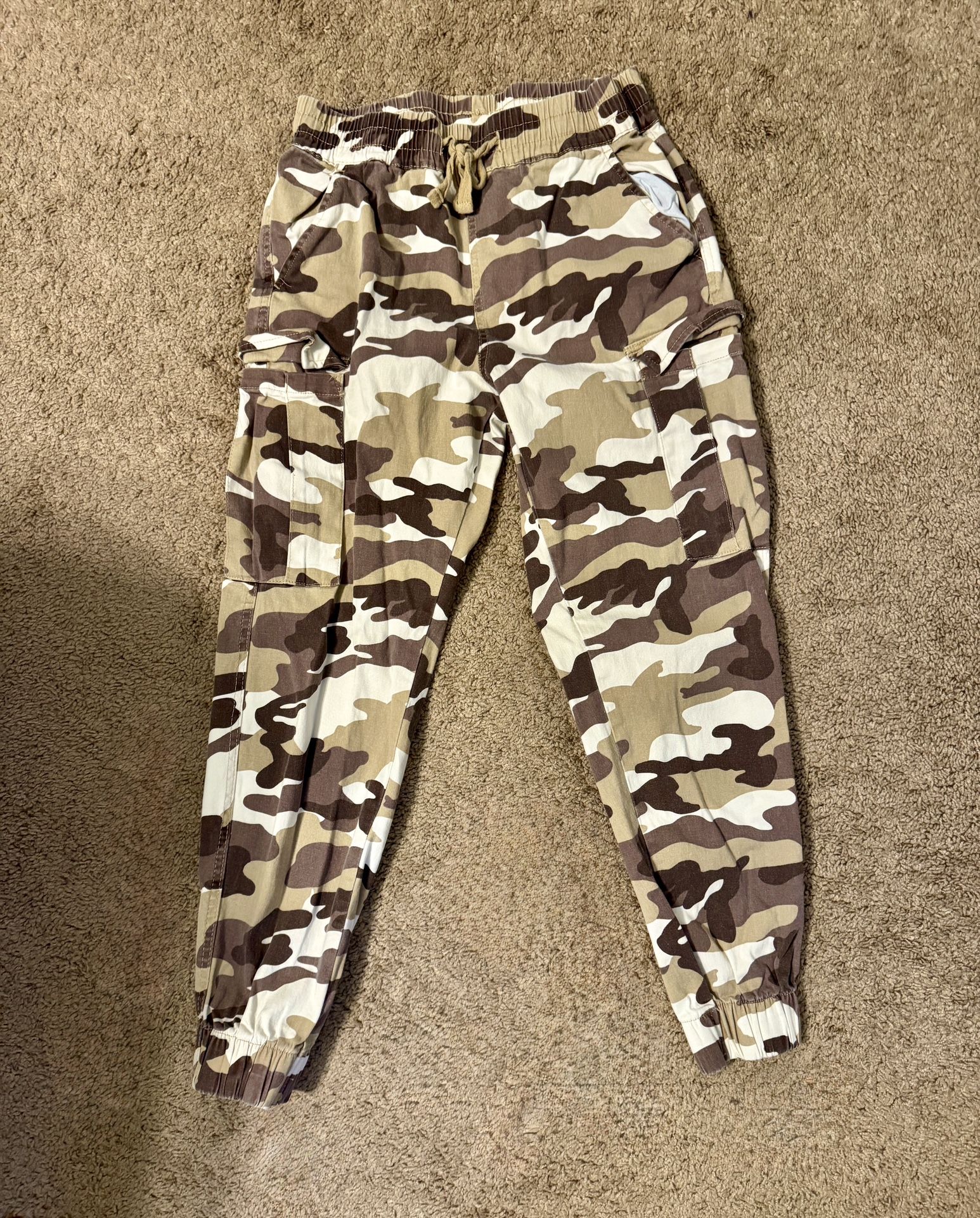 Brown Tan Camo Cargo Pants