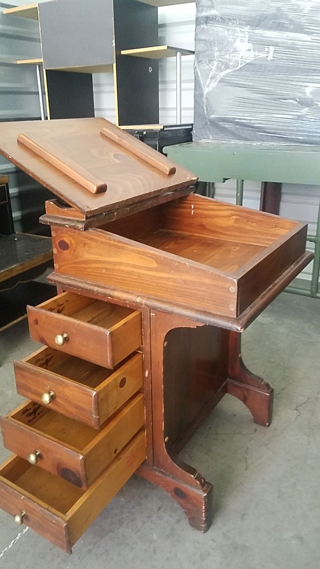 Antique children's desk by William fetner