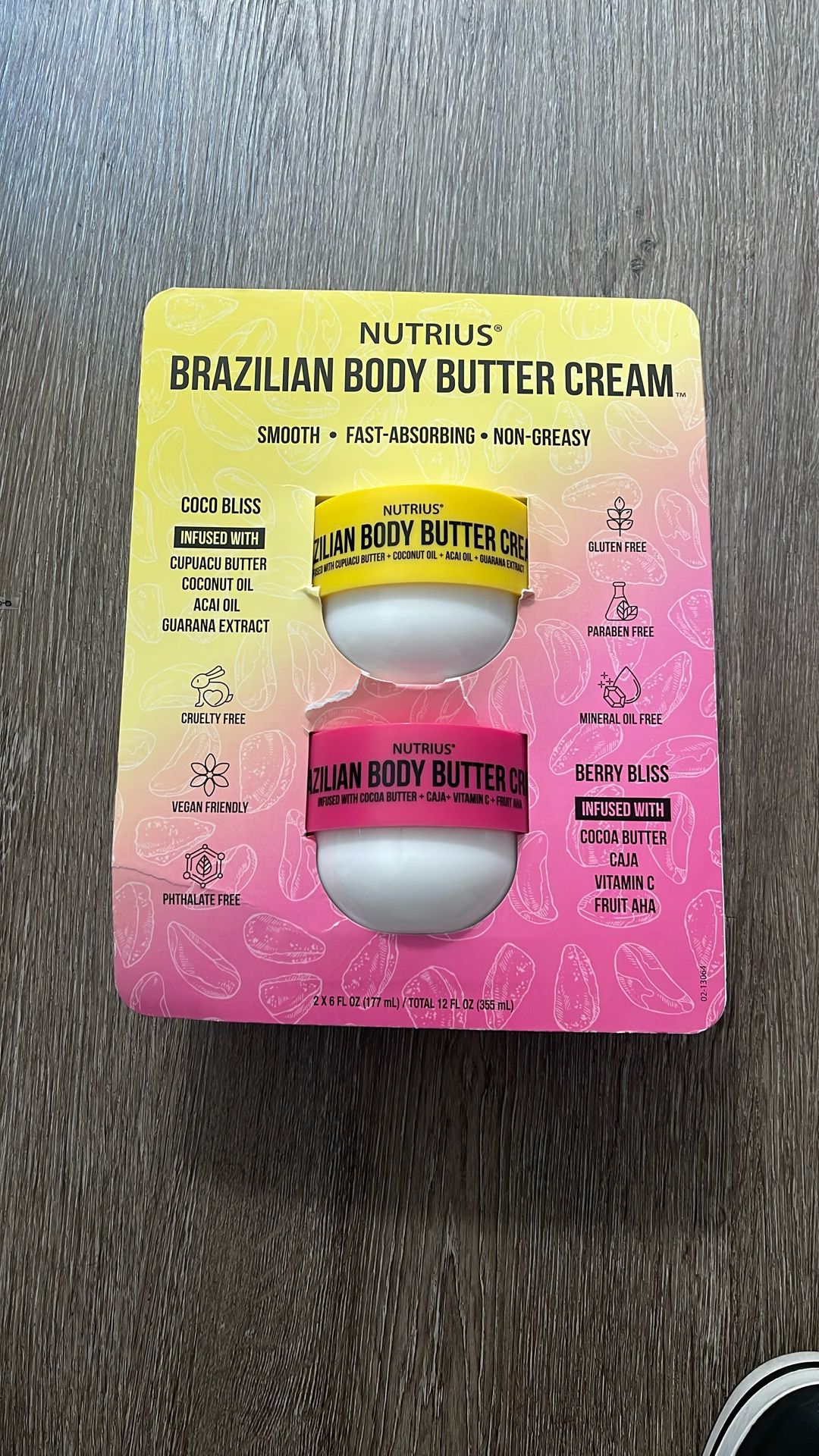 Nutrius Brazilian Body Butter Cream