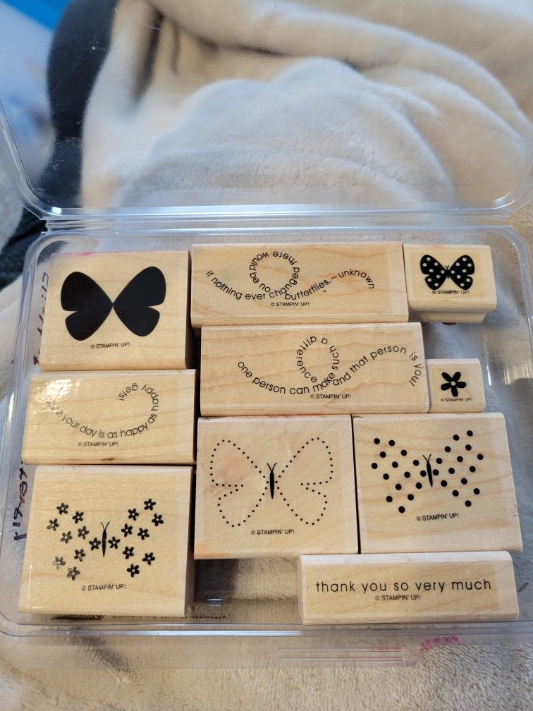 Rubber Stamps Flight Of The Butterfly Stampin Up Set