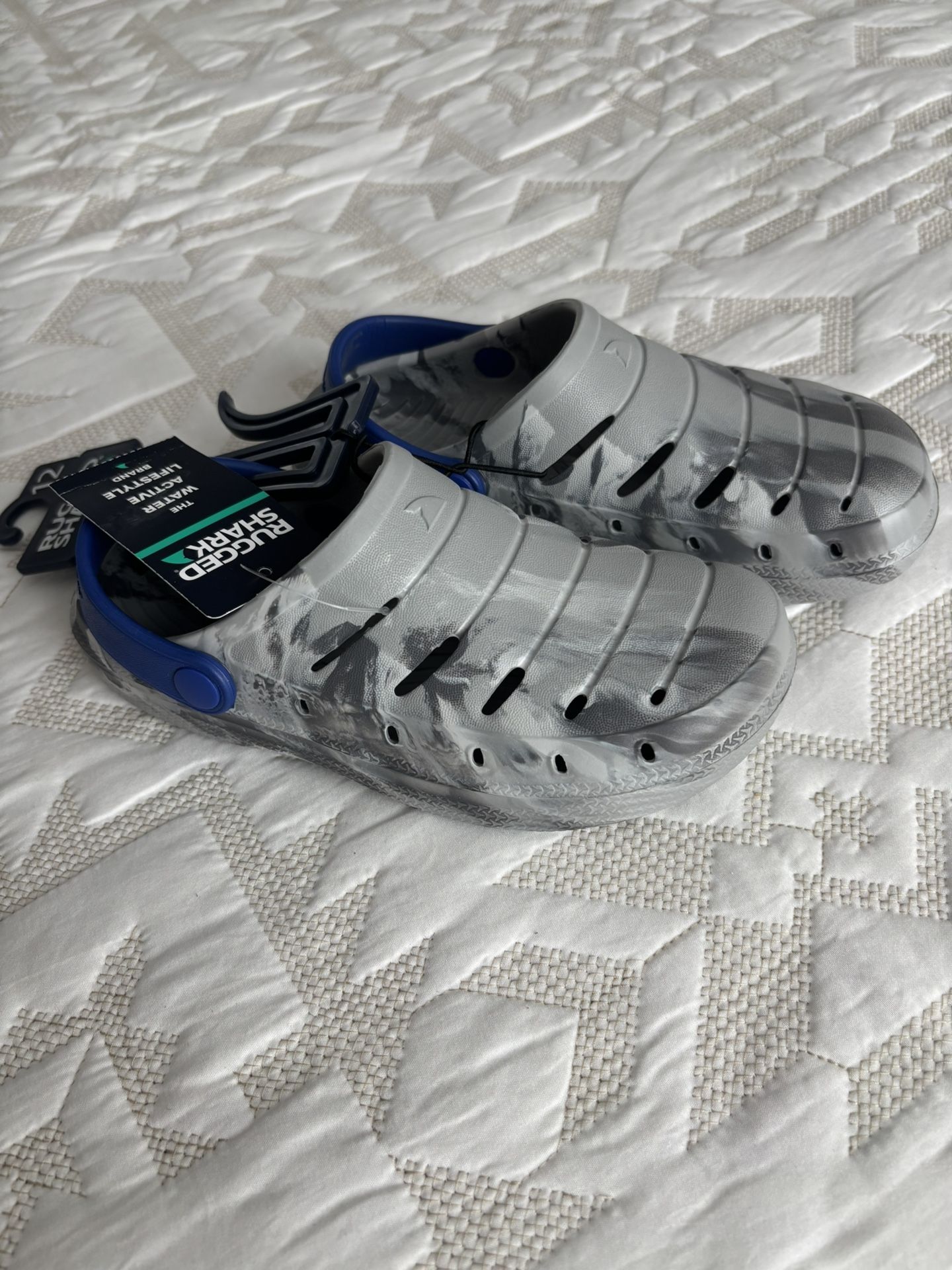 Boys Rugged Shark Clogs