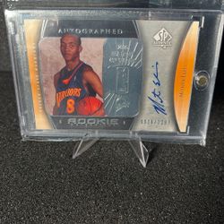Monta Ellis Personally Autograph Rookie Card