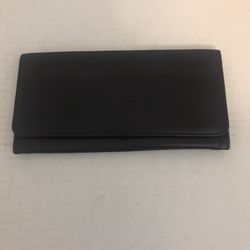 Womens Black Leather Wallet Made In Spain