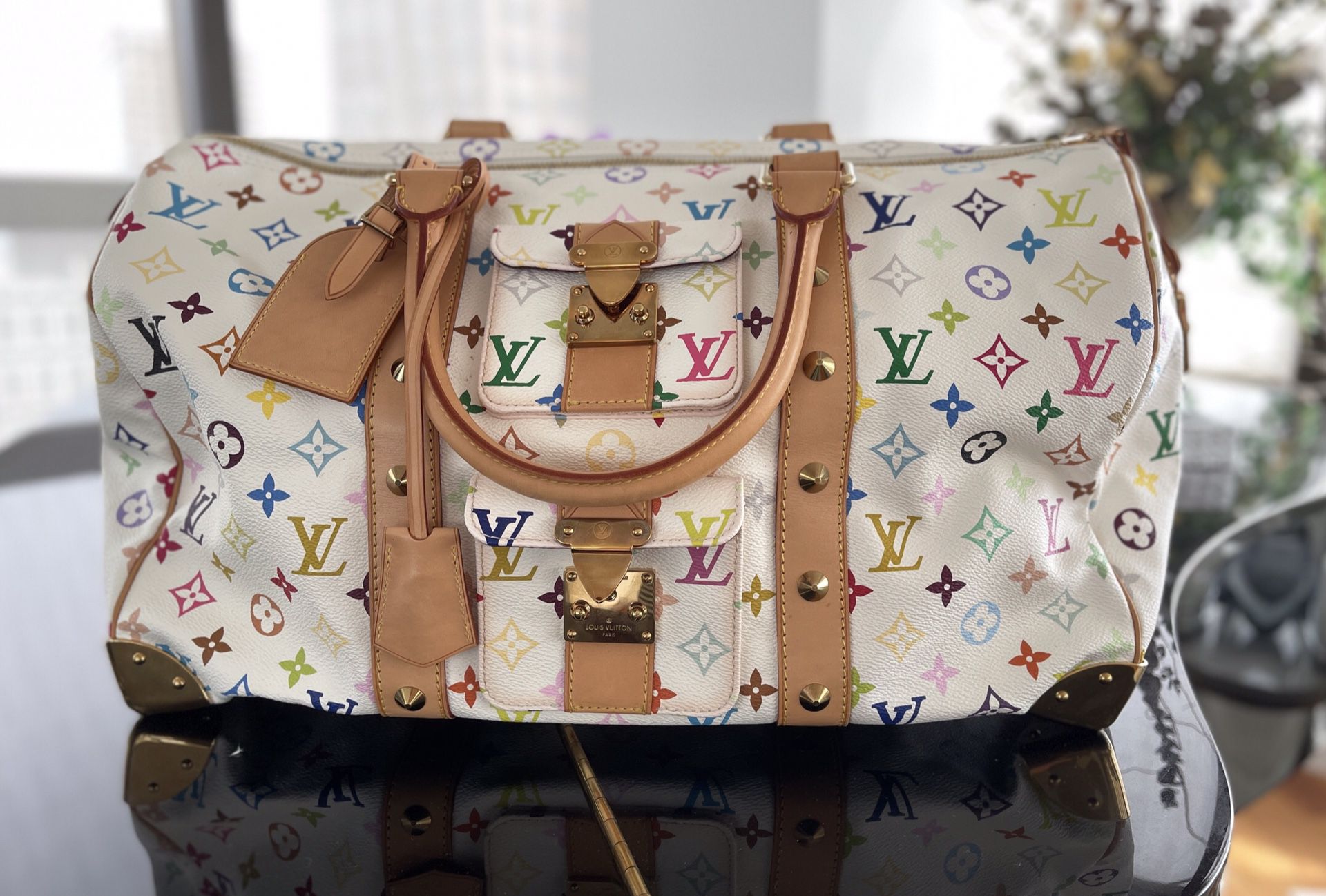 Brown Louis Vuitton Monogram Keepall 45 Travel Bag – Designer Revival