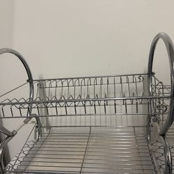 Chef DR-16, 16-Inch, Chrome Plated, S-Shaped, Rust-Resistant, 2-Tier Dishrack