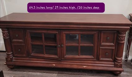 Wood TV cabinet