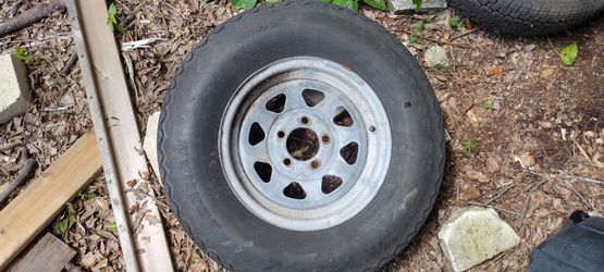 Trailer Tire With Rim 175/80 D13