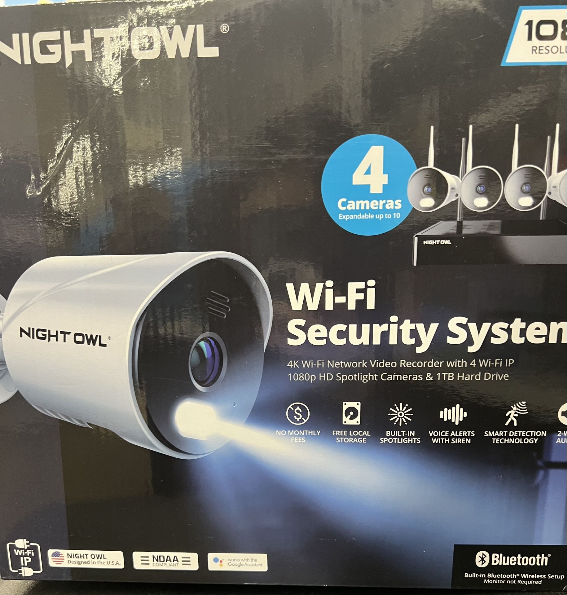 NIGHT OWL 4Cameras WiFi Security System