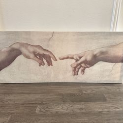 “The Creation of Adam” Canvas by Michael Angelo