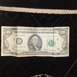 1969 Old Bill Of $100
