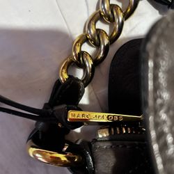 Marc Jacobs Calfskin Leather Mix Quilted Hobo Bag