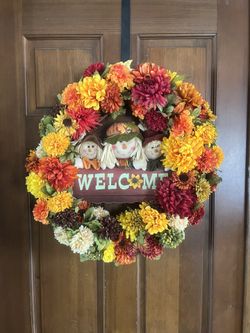🍂 Beautiful Fall Welcome Wreath 20’’